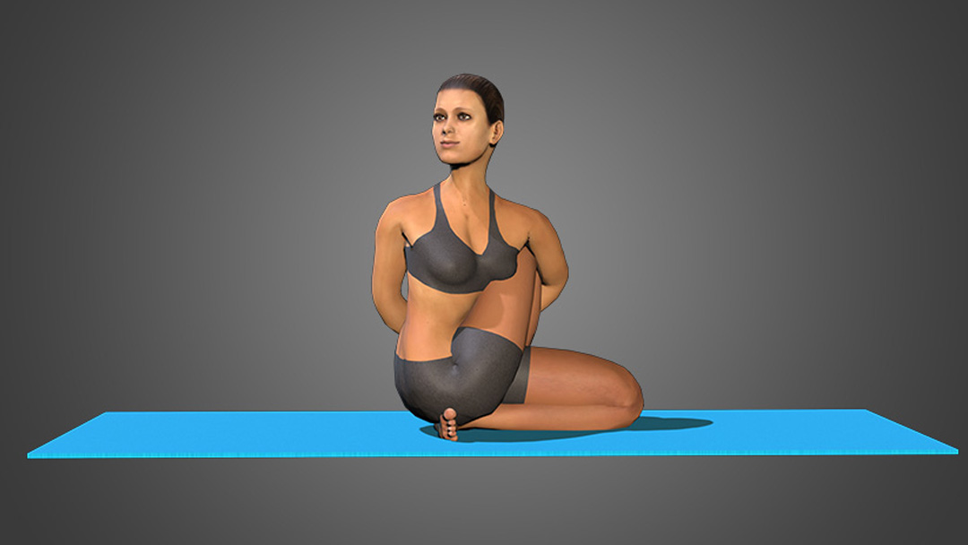 ArtStation - Woman in yoga pose 409 | Game Assets