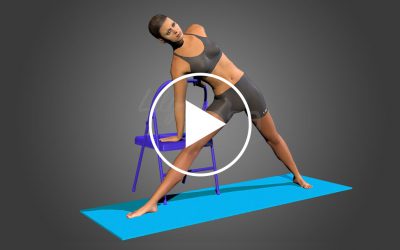 Utthita Trikonasana (variation 1) (animation)