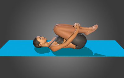 Dvi Pada Supta Pavana Muktasana (variation 1)