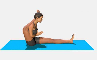 Eka Pada Sirsasana (seated version)
