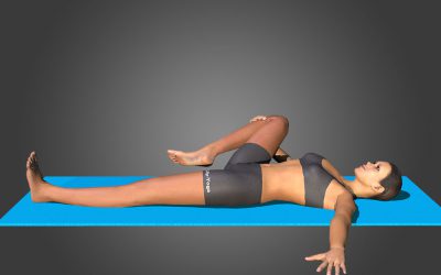 Eka Pada Supta Pavana Muktasana (variation 1)