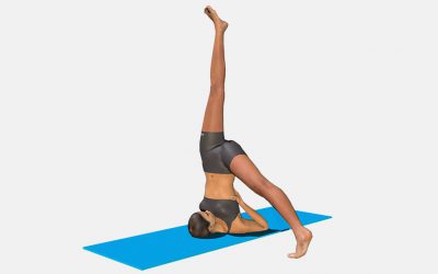 Parsva Eka Pada Salamba Sarvangasana