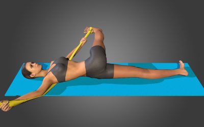 Parivritta Supta Padangusthasana (variation 2)