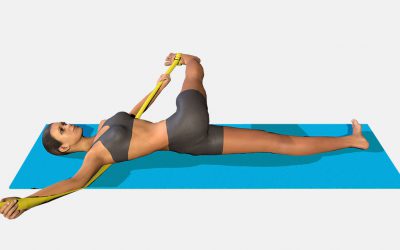 Parivritta Supta Padangusthasana (variation 2)