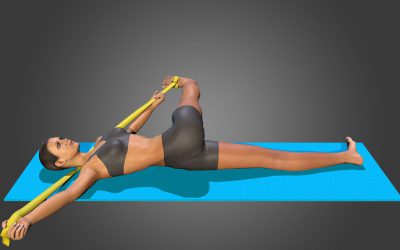 Parivritta Supta Padangusthasana (variation 3)