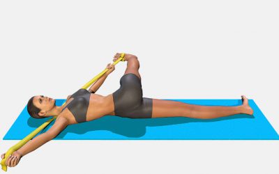 Parivritta Supta Padangusthasana (variation 3)