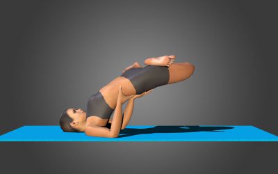 Parsva Urdhva Padmasana in Sarvangasana