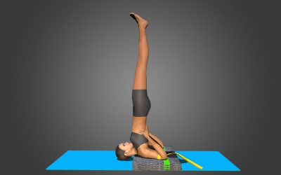 Salamba Sarvangasana (variation 1)