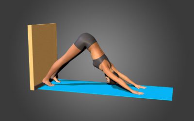Adho Mukha Svanasana (variation 3), heels to the wall