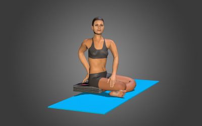 Parsva Sukhasana (variation 1)