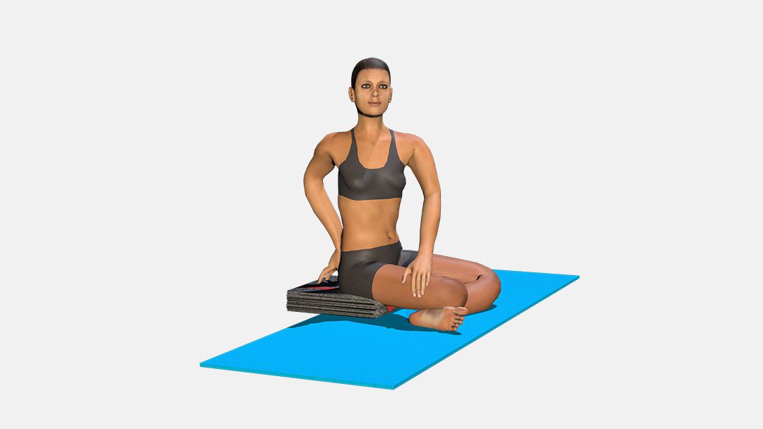 Parsva Sukhasana (variation 1)