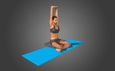 Parvatasana Sukhasana (variation 1)