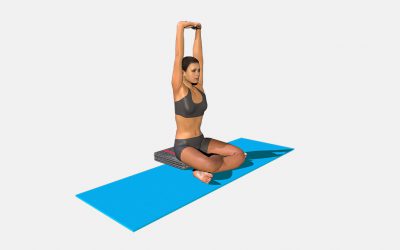 Parvatasana Sukhasana (variation 1)
