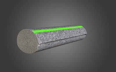 Rolled Blankets (Green stripe)