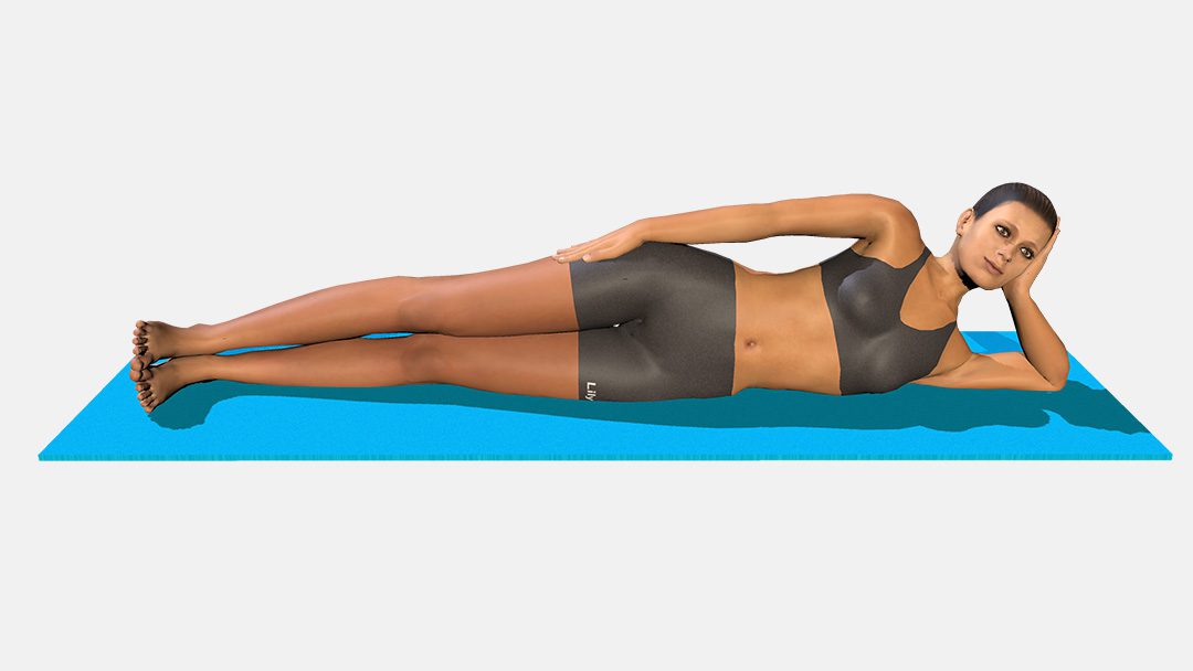 Anantasana (variation 1)