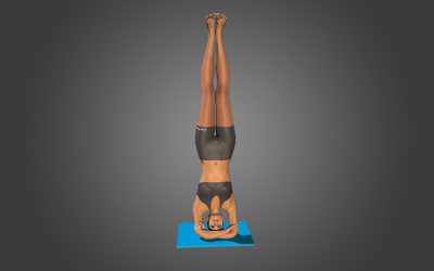 Baddha Hasta Sirsasana