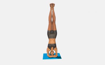 Baddha Hasta Sirsasana