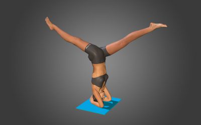 Parivritta Eka Pada Sirsasana (variation 1) no twist