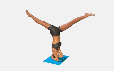 Parivritta Eka Pada Sirsasana (variation 1) no twist