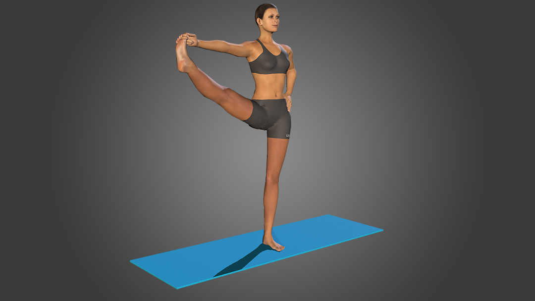 Premium PSD  Colorful 3d illustration of yoga poses
